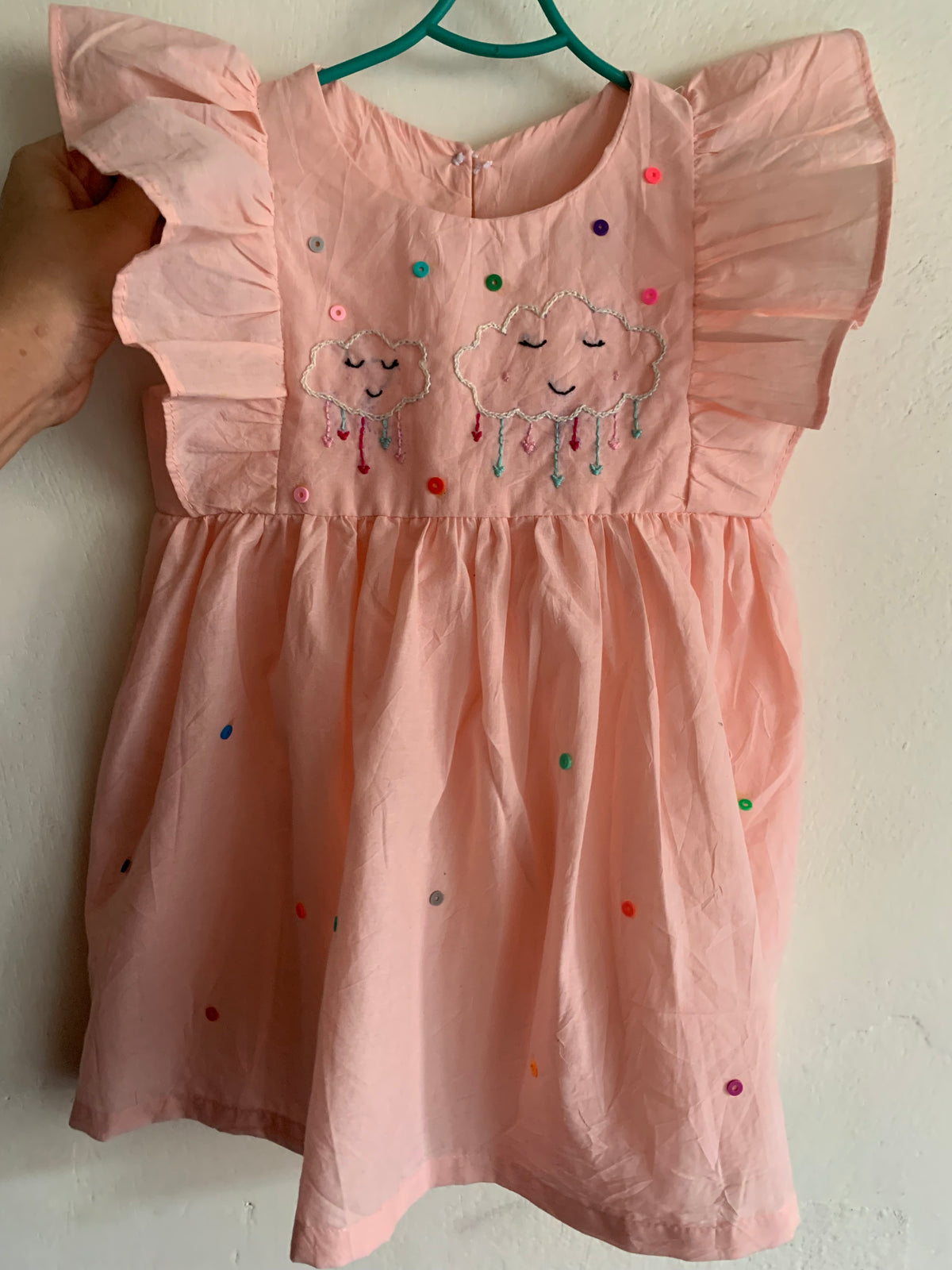 Handmade baby girl frock