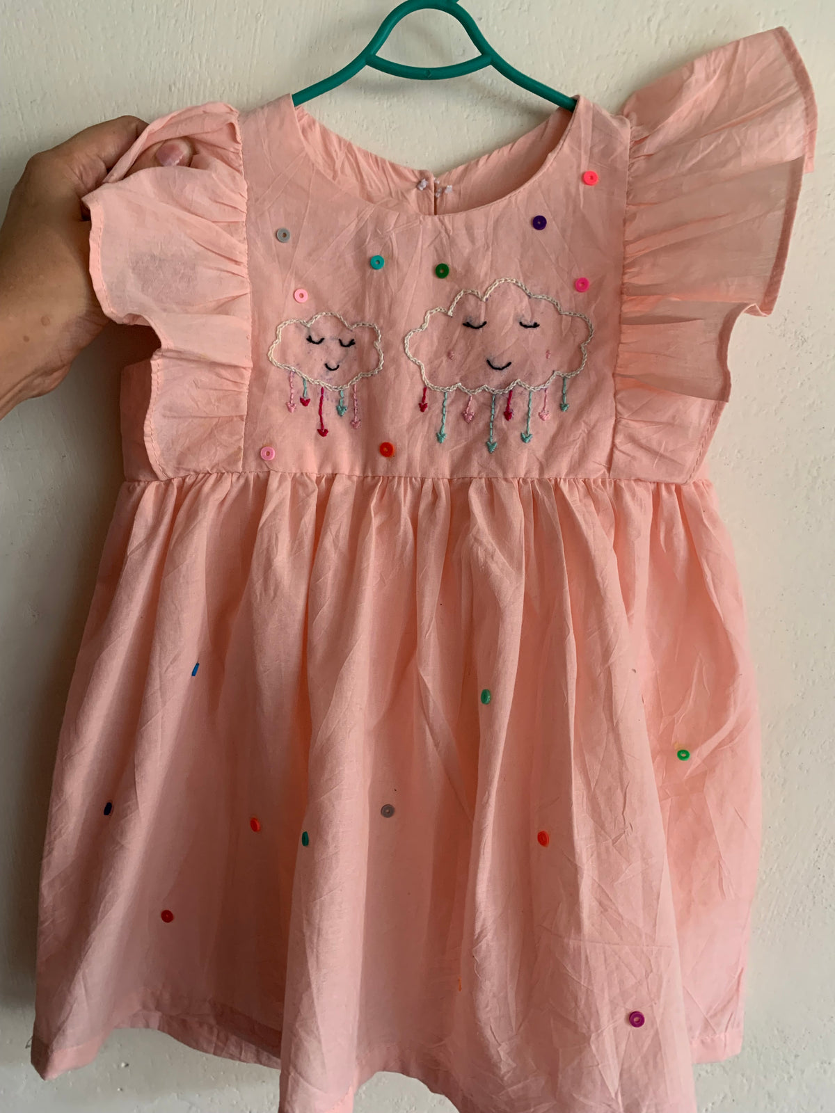 Handmade baby girl frock
