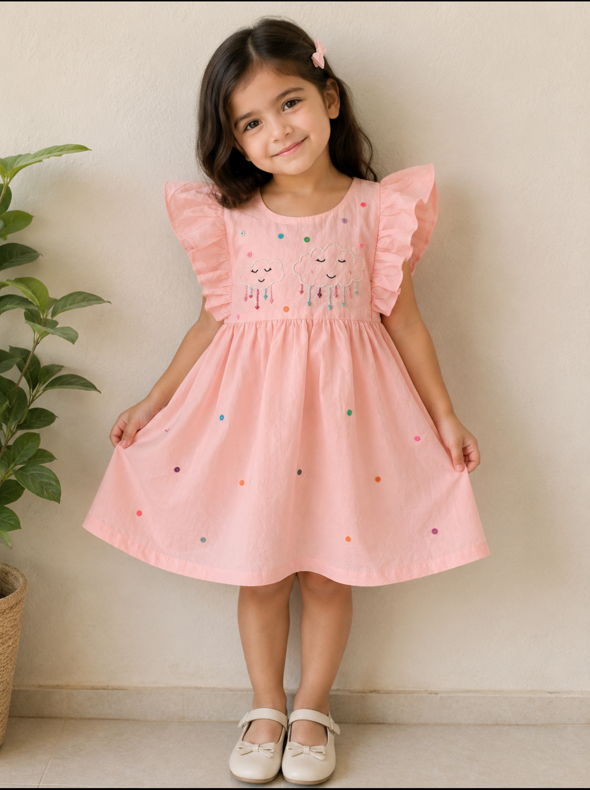 Handmade baby girl frock