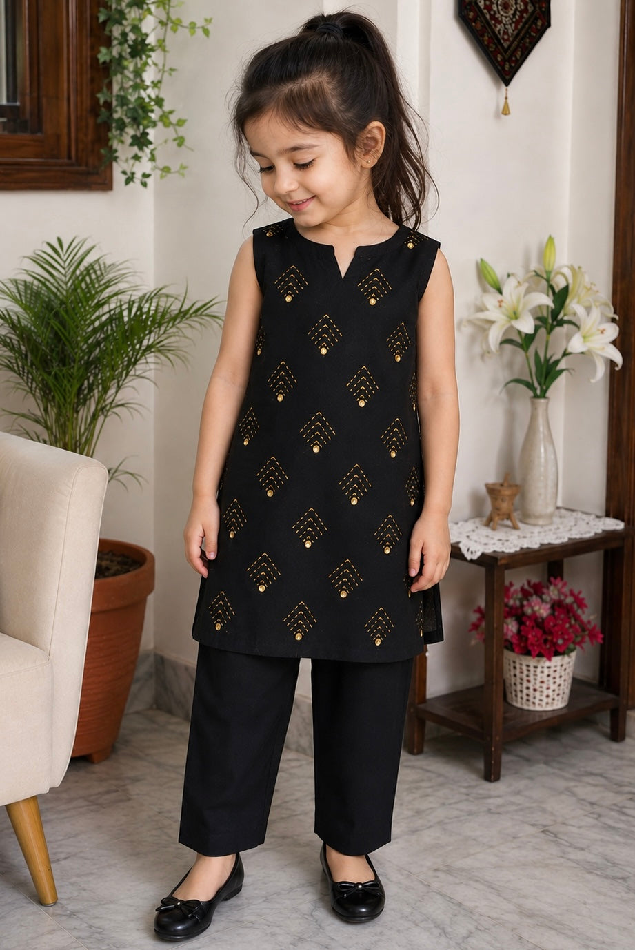 Black Kids Dress – 1 to 3 Years | Ayat Style